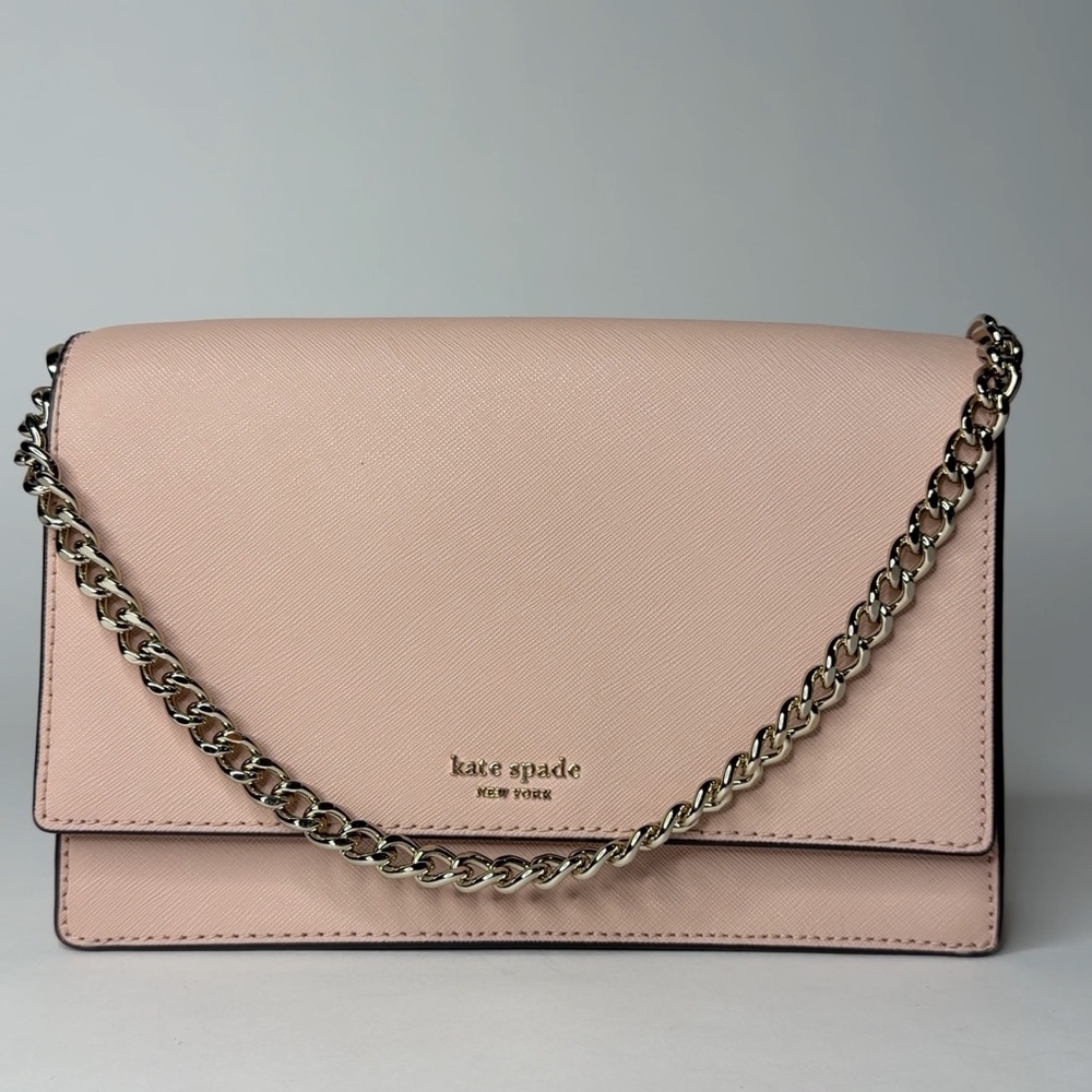Kate Spade Blush Crossbody Bag with Chain Strap